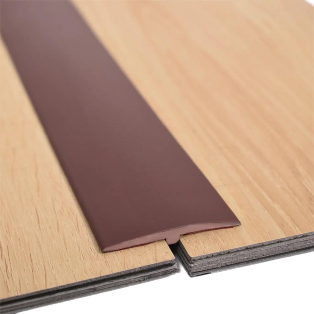 1pc 118.11inX1.97in Carpet To Tile Floor Transition Strip Self Adhesive T-Molding Threshold Household Divider Cover Doorway