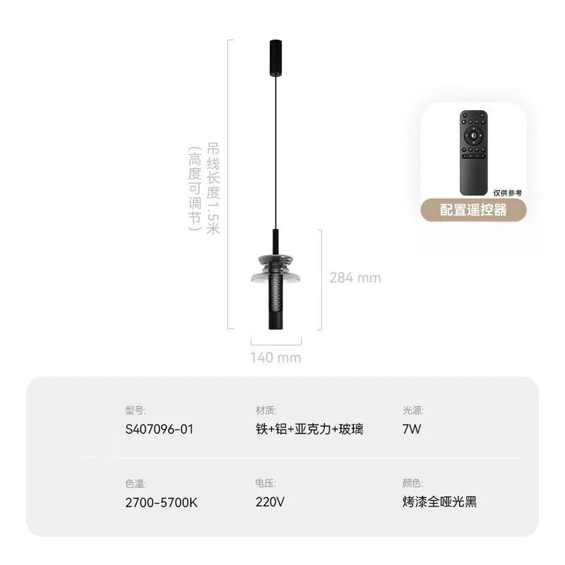 Nordic LED Pendant Light Bedroom Bedside Glass Creative Lighting Hanging Fixtures Restaurant Kitchen Office Home Art Lamps