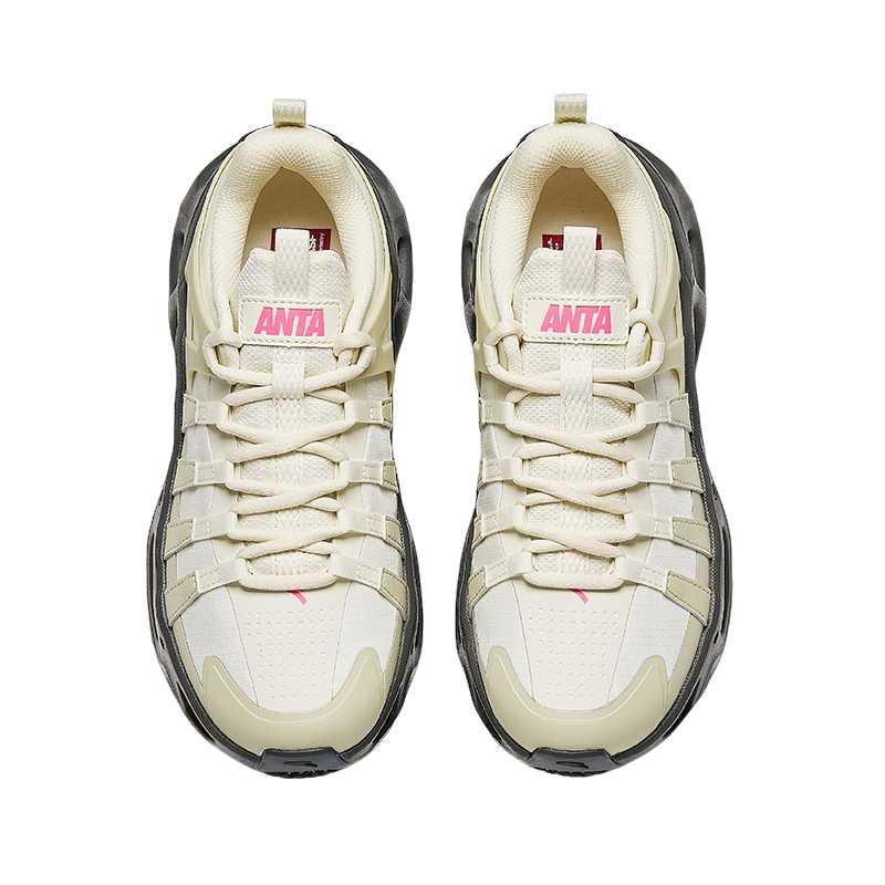 Anta Street Runner Comfortable Fashion Durable Shock Absorption Low Top Casual Shoes Women sneakers 122618802-4