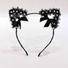 Pearl cos princess maid headband sexy charming mysterious lace headband orgy party dance handmade