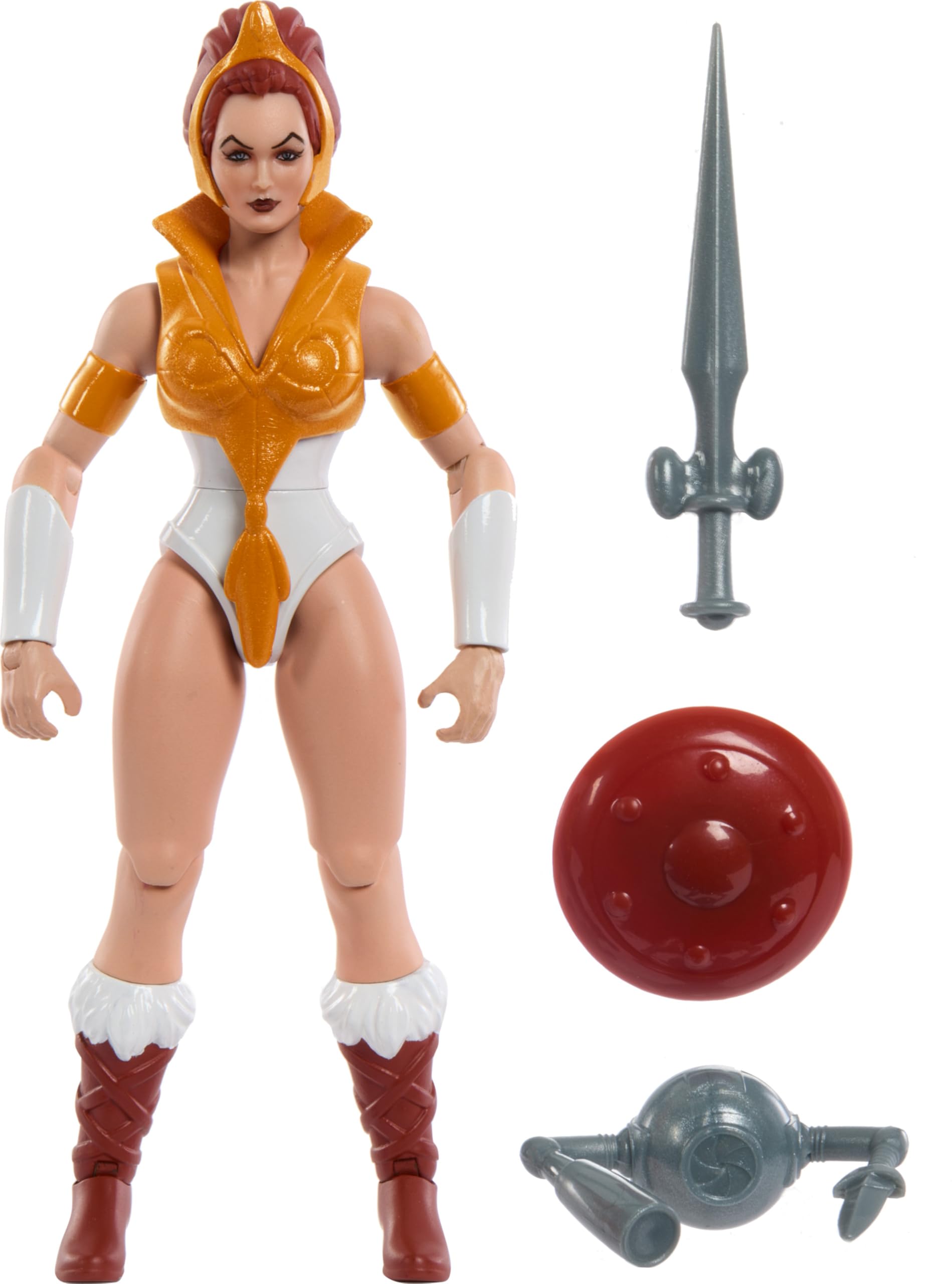 Masters of the Universe Mattel Masters of the Universe Origins Cartoon Collection Action Figure & Accessory Set Teela 5.5-inch Collectible with Mini C