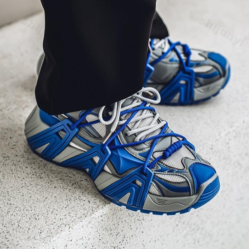 Fashion Men's Fashion Trend Low Top Casual Thick Soeld Shoes 2025 Autumn New Mesh Breathable Comfortable Versatile Niche Chunky sneakers