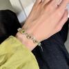S925 Sterling Silver Inlaid with Natural Spar Butterfly Bracelet Multi-color Crystal Clear Healing Fashion Women's Jewelry Gift