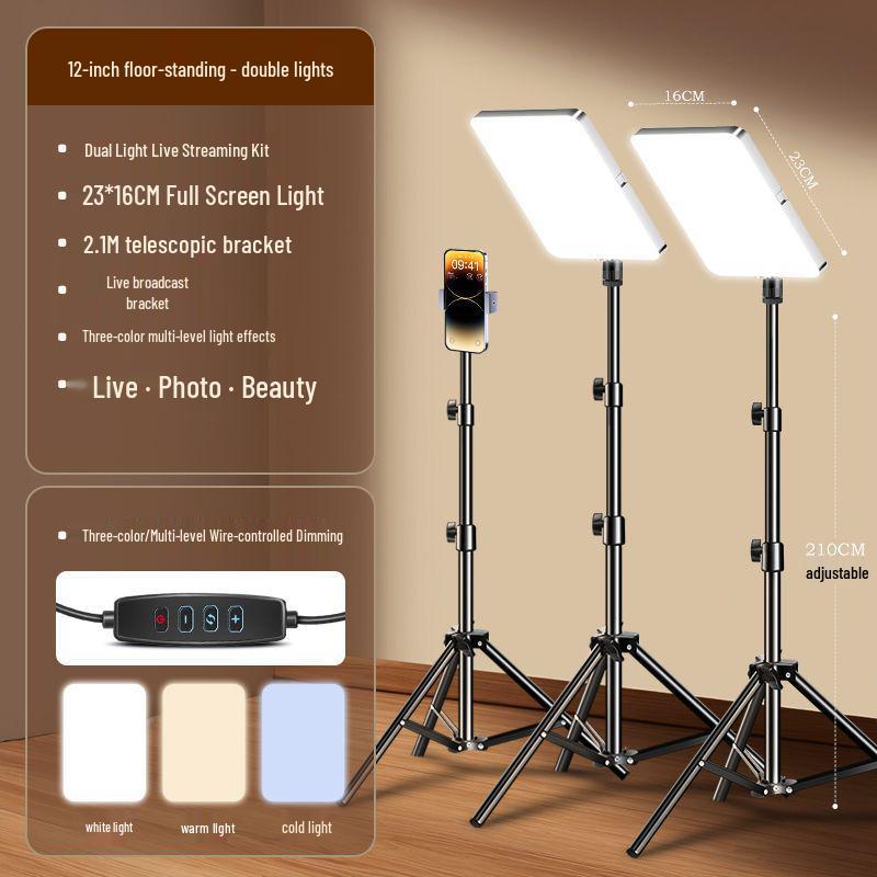 Panou profesional de lumină LED pentru streaming live și fotografie de interior