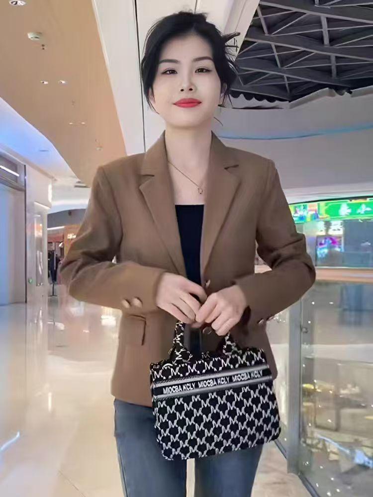 Women's High-End Korean Style Short Suit Jacket - Spring/Autumn Casual Temperament