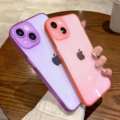 For Iphone 13pro Lens Protection Clear Phone Case For Iphone 13 Pro Max 12 11 Xs Max X Transparent Soft Bumper Back Cover Funda