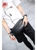 Men's Multi-Functional Leather Crossbody Chest Bag with Large Capacity for Outdoor Sports