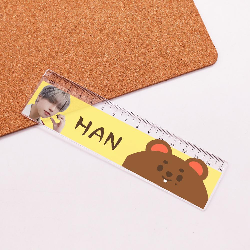 Kpop Star Stray Kids Skzoo Style Peripheral Fang Can Han Zhicheng Li Minhao Simple Ruler Cz03