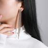 Luxury Crystal Rhinestone Long Drop Dangle Tassel Earrings For Women Wedding Party Gift 2022 Fahsion Jewelry Gold Silver Color