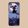 Luna Mond Katze Handyhülle für Huawei P60 P50 P40 P30 P20 P10 P9 P8 Pro Lite Plus Bunte Druckabdeckung Cover Smartphone