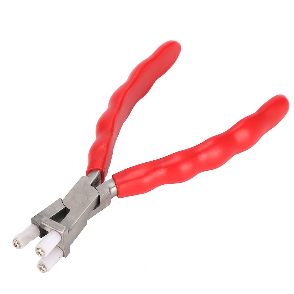 Clește dublu plat și rotund din nailon cu falcă, instrument de fabricare a bijuteriilor pentru brățări (Tip C)