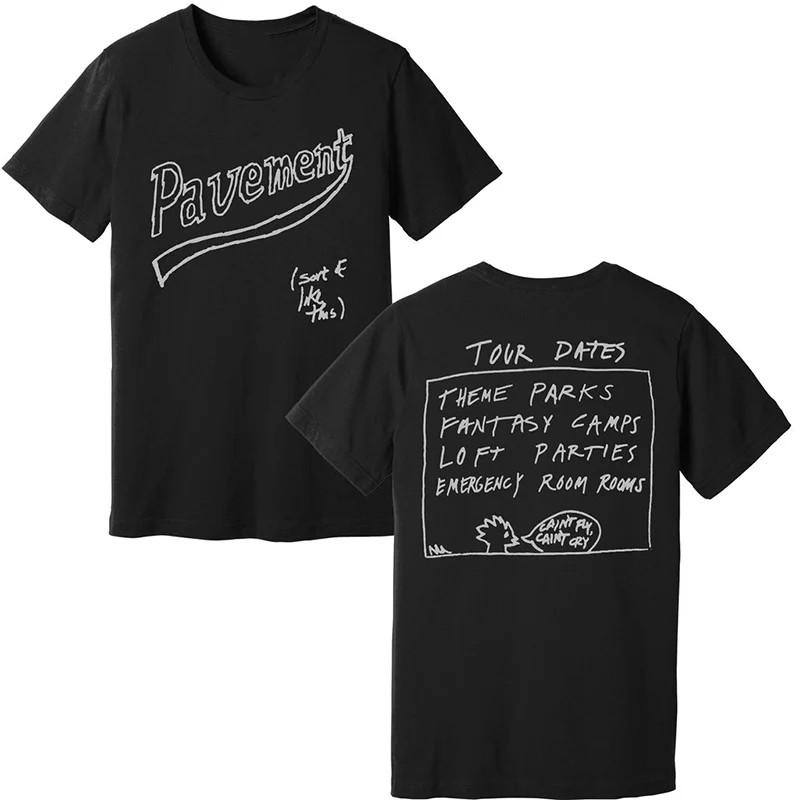 NEW Pavement Band Tour Heavy Cotton Black T Shirt S-5XL 2 Sides EN771 Unisex T-Shirt M