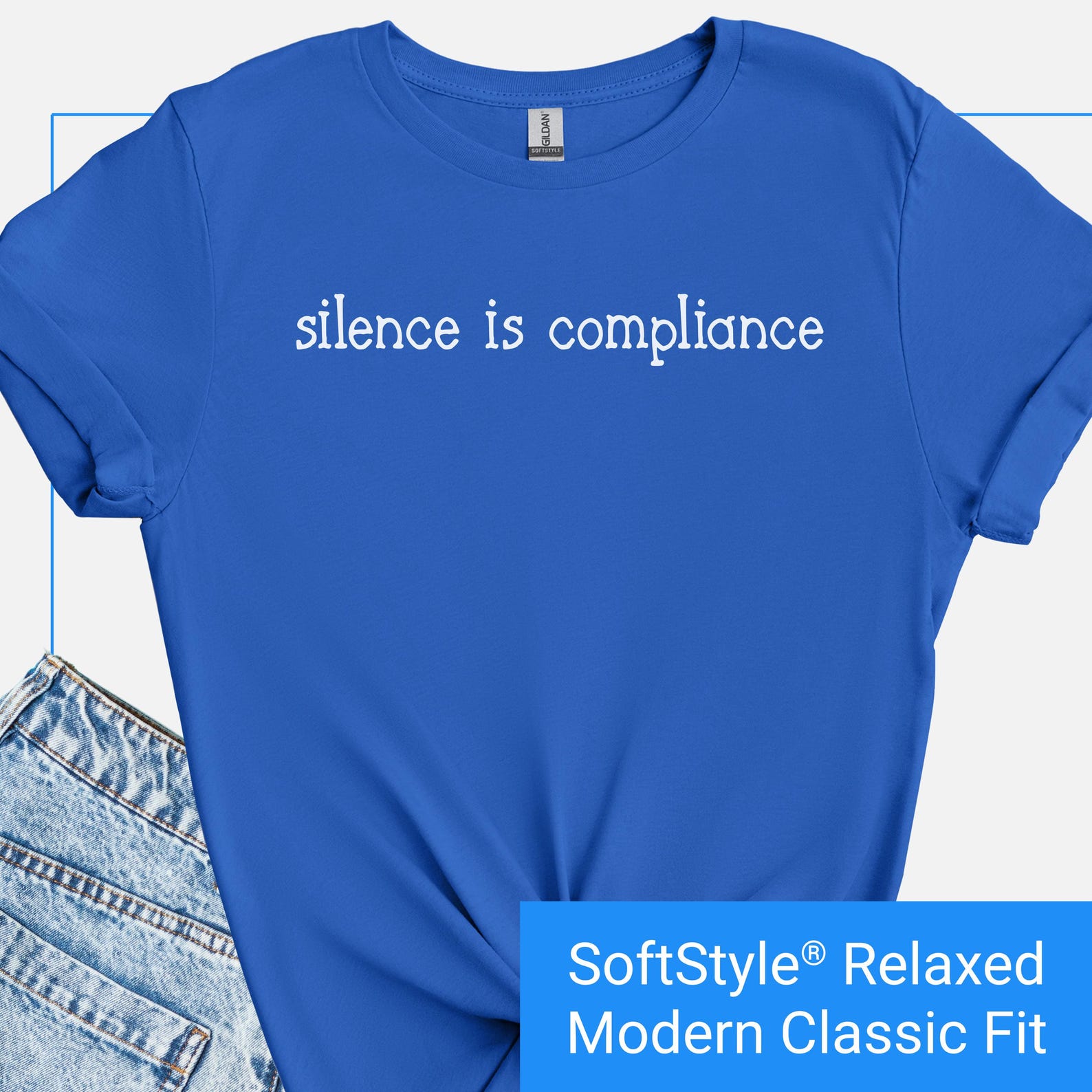 Anti Trump Protest Shirt, Resist Fascism T-Shirt, Political Activist T, Pro Democracy T, Silence Is Compliance Tshirt, Silence is Complicity S
