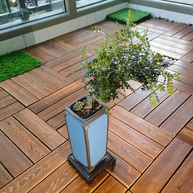 Patio Flooring 3x Wooden Outdoor Patio Flooring Home Improvement Supplies Floor Covering For Balcony Apartment Pool Bathroom