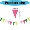 Holiday Triangle Bunting Easy Hanging Design Natural Burlap Materials Durable Efficient Christmas Decoration for Home Party Indoor Outdoors