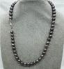 17" 7~8mm Gray Black Freshwater Pearl Necklace