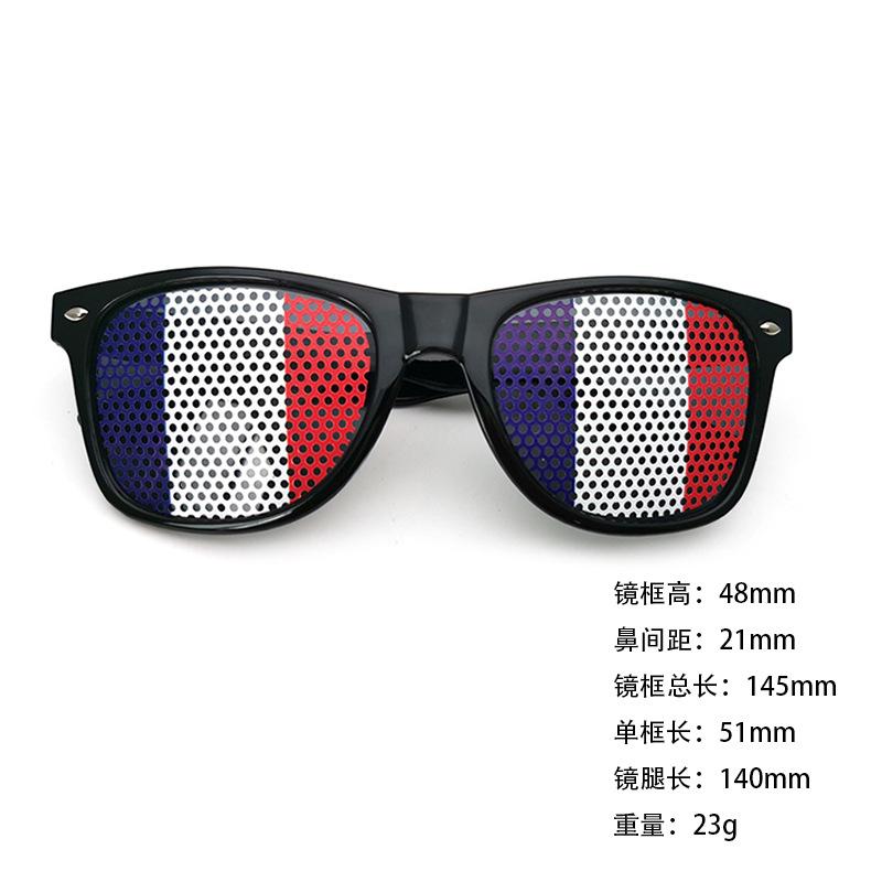 World Cup sunglasses football flag pinhole sticker 2140 printed logo independence day printed rice nail sunglasses