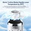 Portable High Speed Cooling Handheld Fan 3600mAh Rechargeable 100 Wind Speeds Mini Foldable Air Cooling Turbo Fan Camping hiking