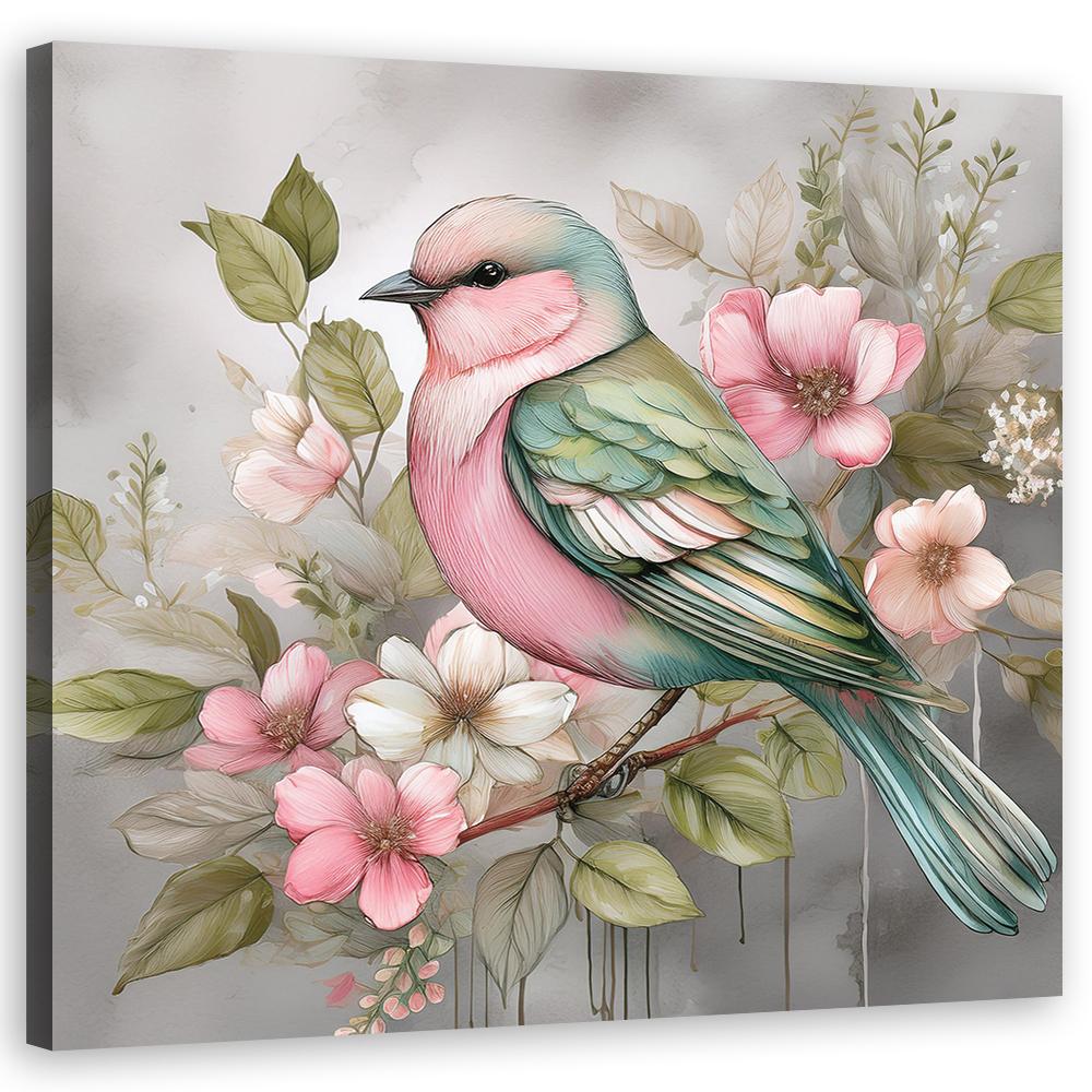 Canvas Print, Animals Vintage Bird