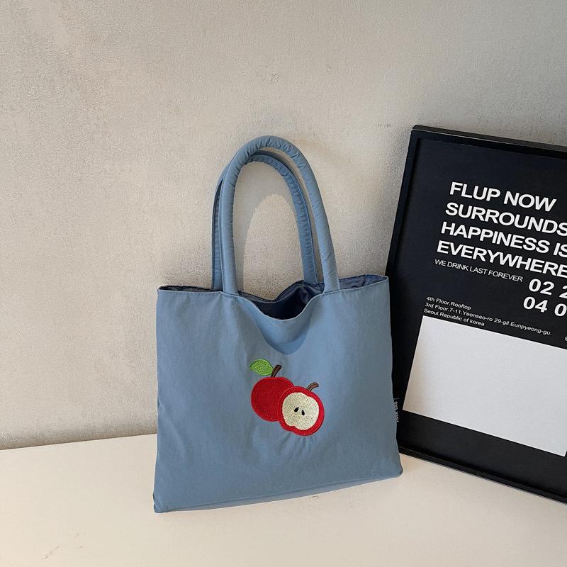 

Новая персонализированная сумка 2025 милая повседневная простая модная в зарубежном стиле сумка-тоут в литературном стиле студенческая сумка через плечо синий