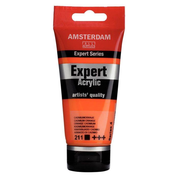 Peinture acrylique - Royal Talens - Amsterdam Expert - 75ml - Orange Cadmium - Série 4