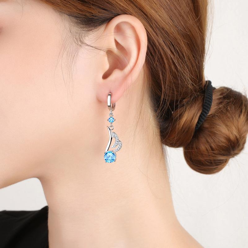 Lindon Copper Alloy Zircon Earrings Drop Earrings For Women Wedding Party Gifts