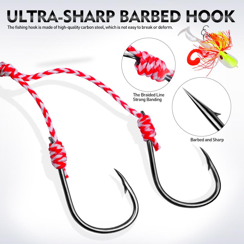 Proberos 1pc Premium Jigging Head Bait with Soft Worm Set: Weighted Fishing Hooks for Pro Anglers - Durable