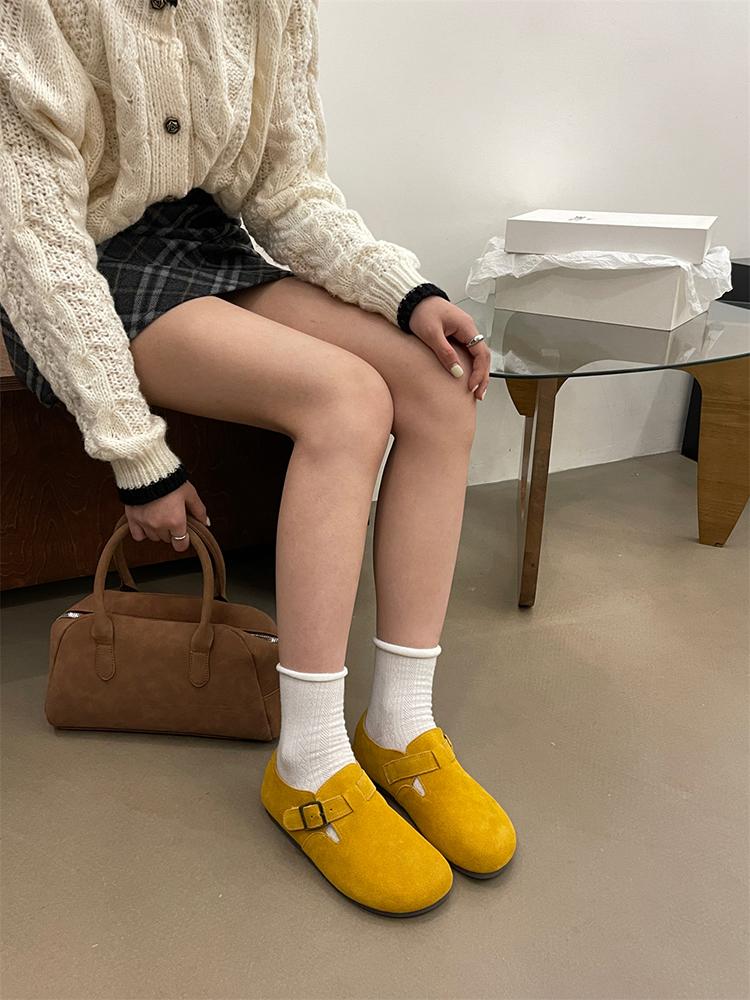 Shoes Woman 2025 Female Leather Comfy Flats Loafers Trotter Moccasins Potato Shoes with Arch Support New London Clogs for Girls