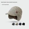 Unisex Winter Hat Plush Fur Lined Warm Earflap Cap Stylish Soft Beanie Hat Outdoor Thick Ski Sports Knitted Hat