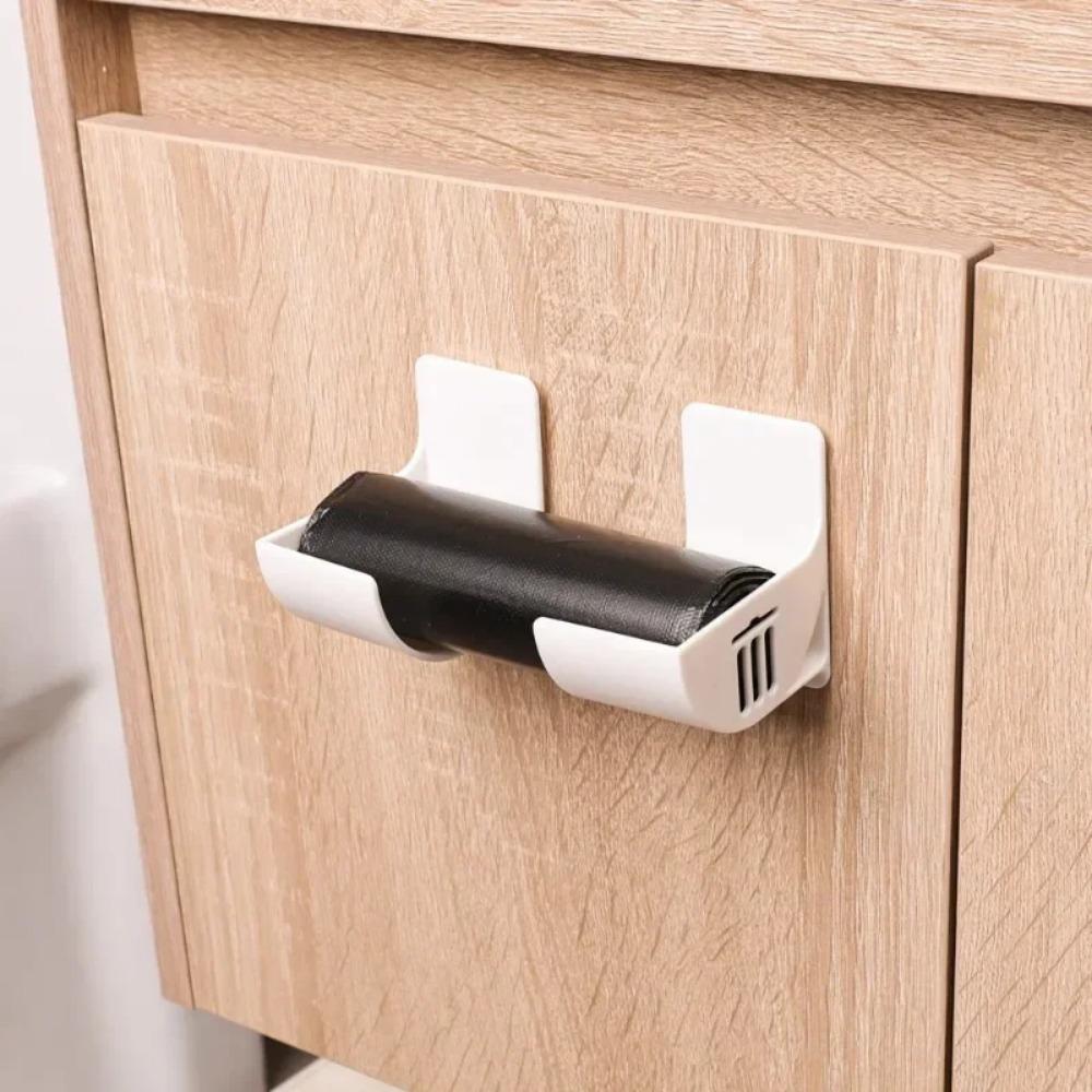 10 bucăți baie de bucătărie montare pe perete din plastic poli gunoi sac de gunoi suport rola distribuitor prospețime folie rolă suport de depozitare pentru dulap