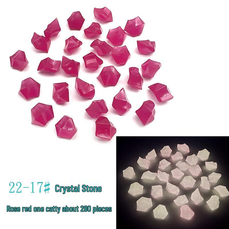 Colorful Luminous Plastic Stones: Children's Gemstone Digging Game & Fish Tank Decoration