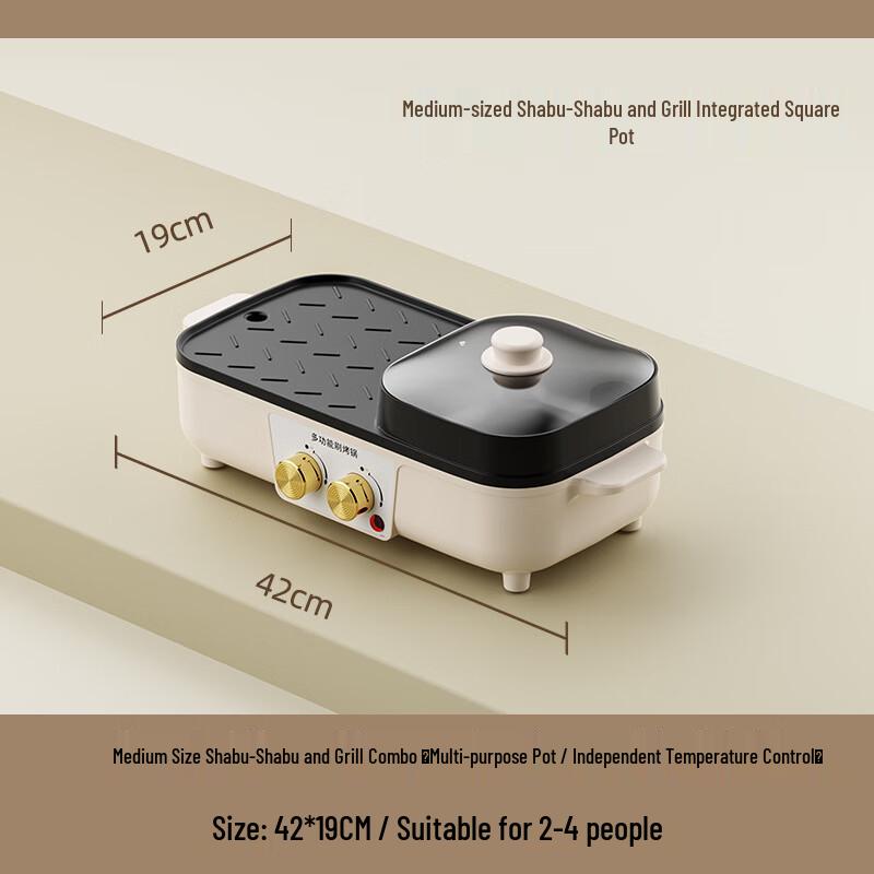 ZISIZ Multi-Function Electric Hot Pot and Grill