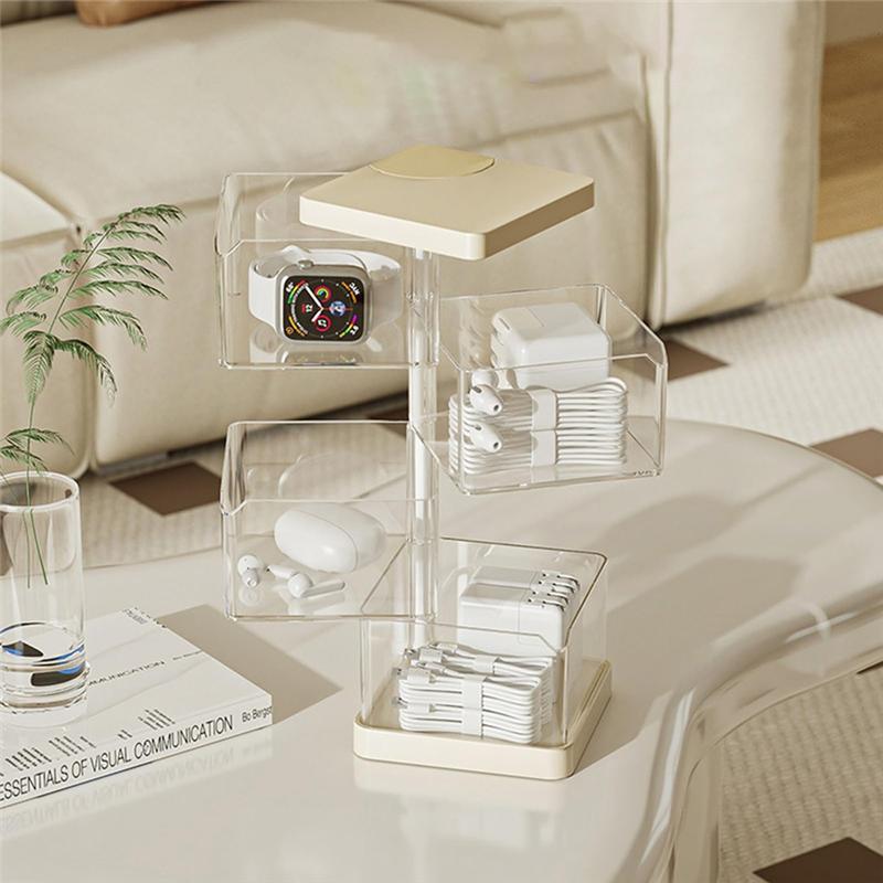 CYCLI-Desktop Storages Box, Stack Chest Storages Drawer Boxs, Multi Compartment Desktop Layer, Plasticc Drawers Perfect Pink розовый