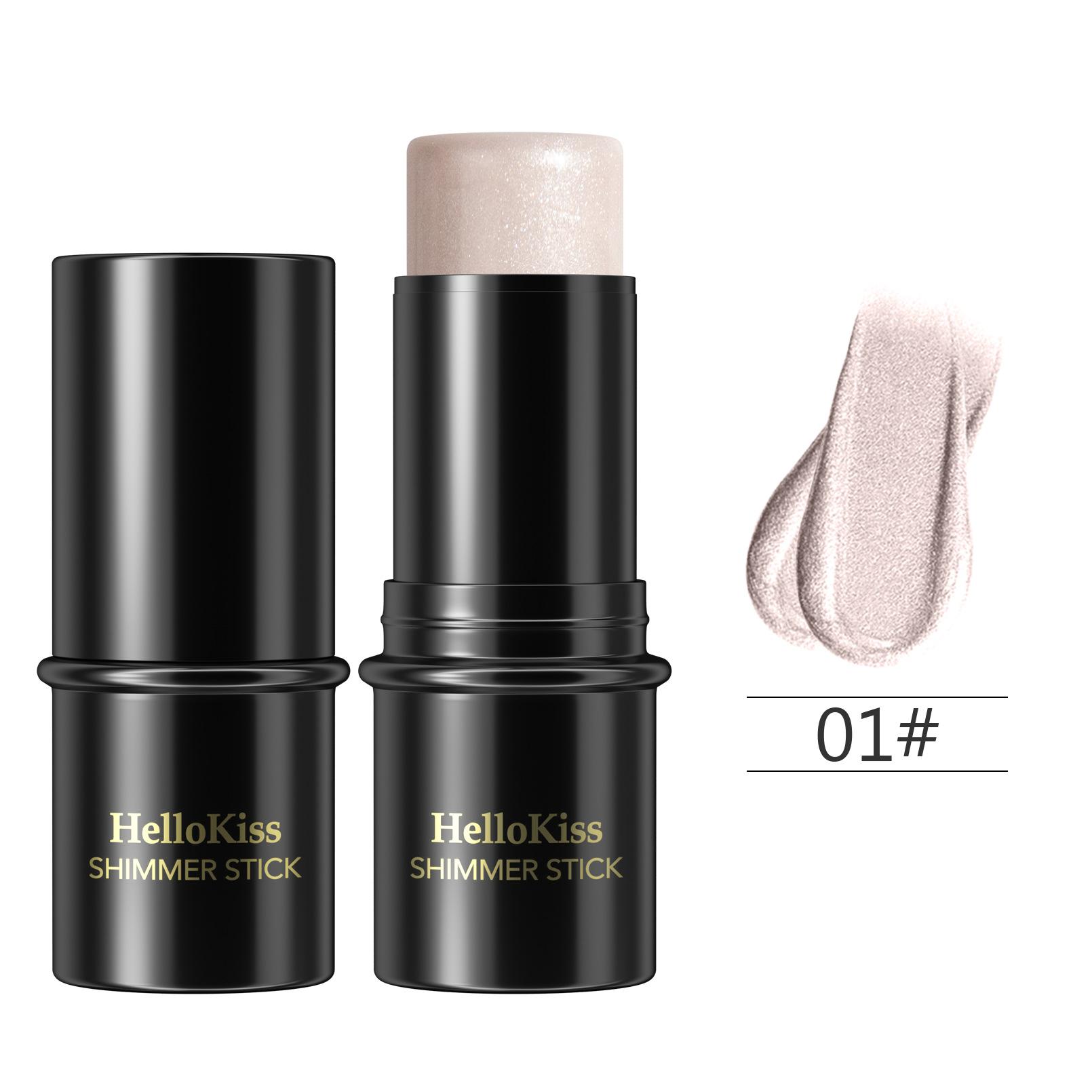 Highlight Grooming Stick, Brightening Shadow Primer Pearlescent Aegyo Saliva Blush Contour Stick Bronzer 6g*3pcs