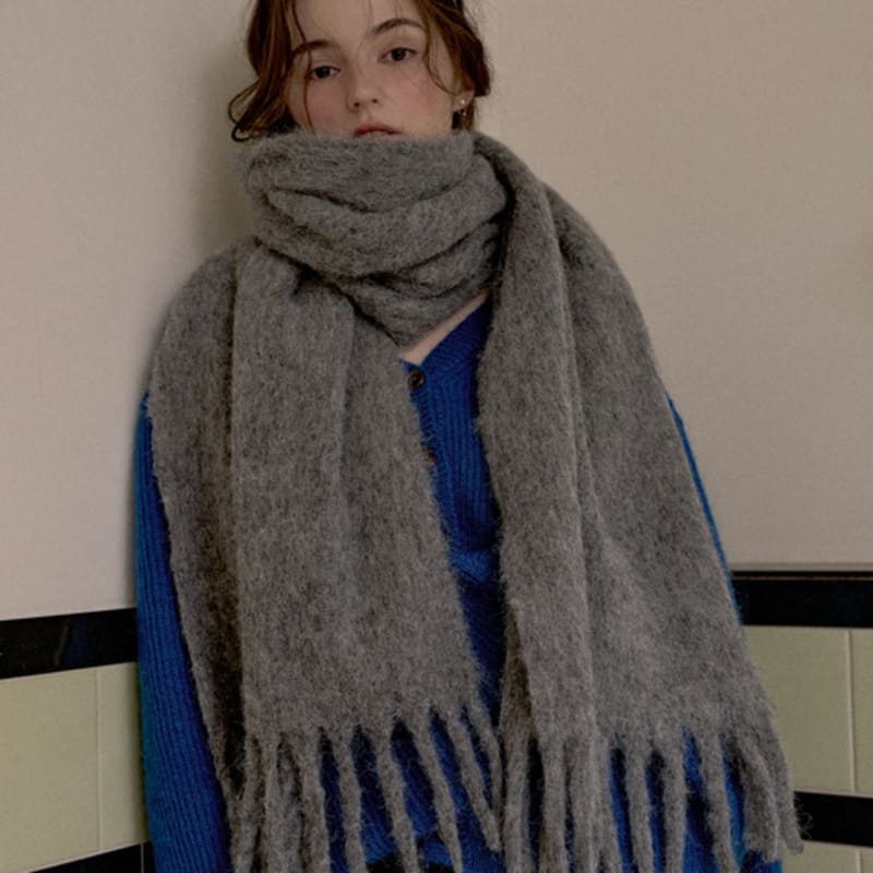 RaJu Mohair Chunky Muffler 9 Color