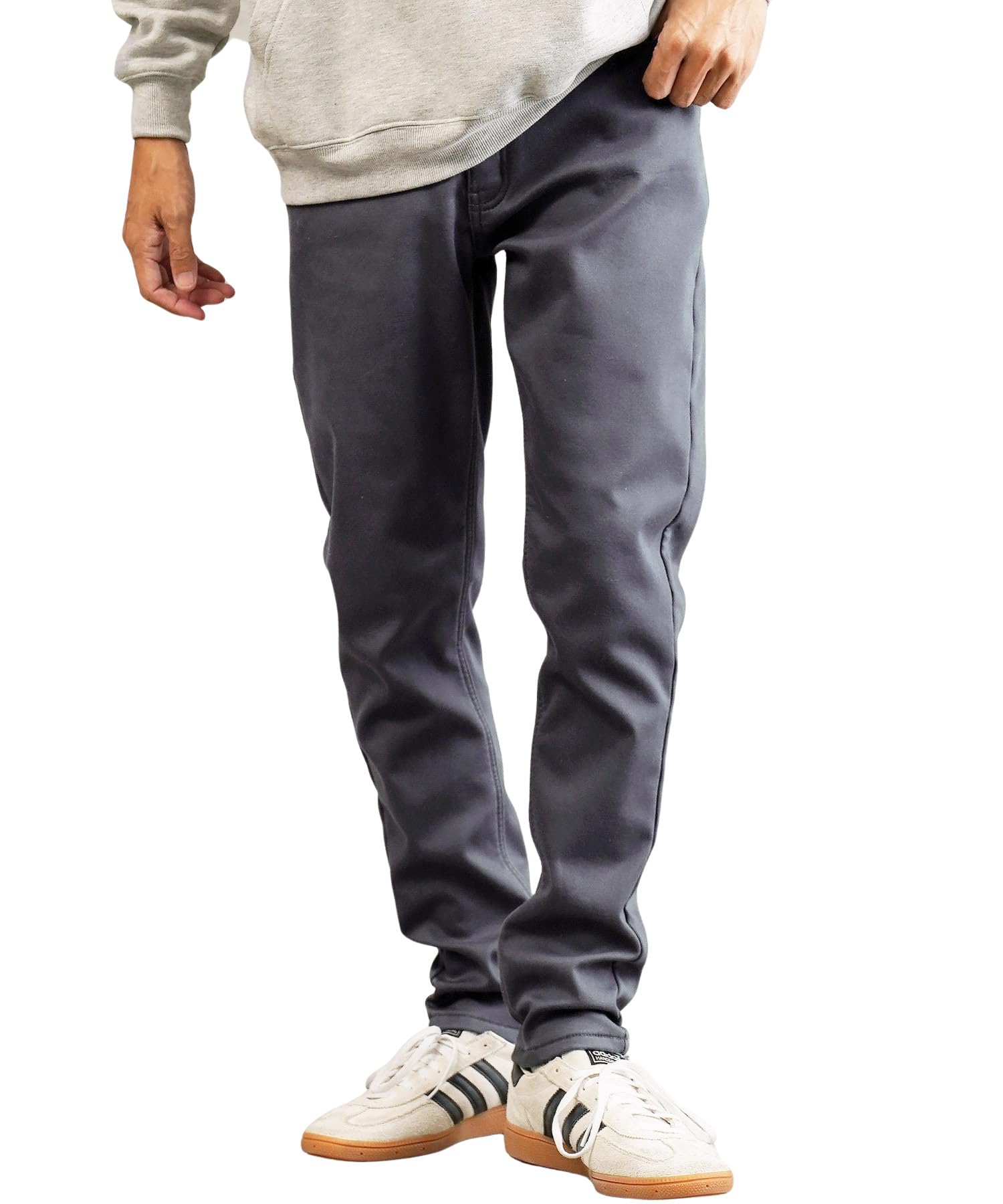

Shop Stretch Slim Pants Size Skinny Slim Warm Cold Fleece Golf Solid Navy [JIGGYS SHOP] Jiggy s Fleece-Lined S, Gray, Men s Bottoms, Fit, Warm, сірий колір
