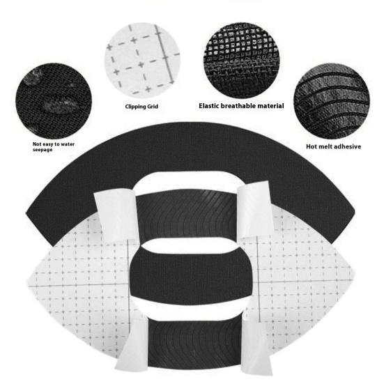 20Pcs Precut Kinesiology Knee Tape Knee Pain Relief Support Elastic Athletic Kinetic Knee Strip Waterproof Breathable Knee Stability Knee Patch
