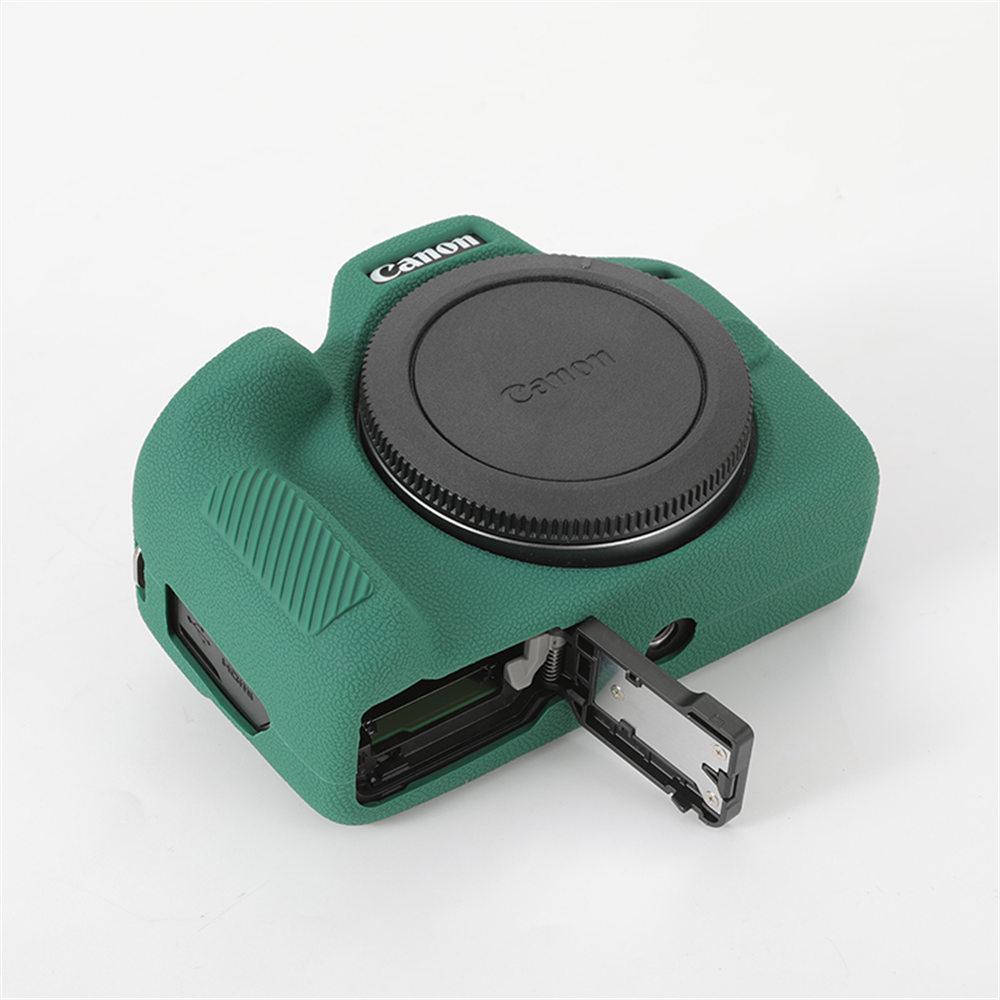 Litchi Pattern R100 Soft Silicone Armor Camera Body Case For Canon EOS R100 Shockproof Rubber Cover