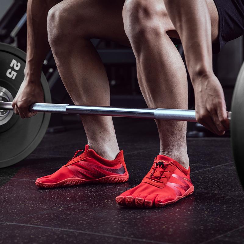 Laura's Star Five-Finger Men's Barefoot Shoes for Fitness, Yoga, Pilates, and Deadlift - Non-Slip Indoor/Outdoor Training Footwear.