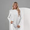 Women's Daily Casual Long Sleeve Mid Collar Top