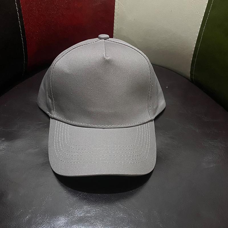 Unisex Solid Color Cotton Five-Panel Baseball Cap – Trendy, Casual, and Versatile.