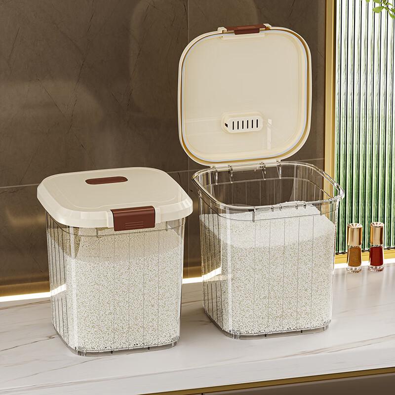 LISM Extra Large Sealed Flip-Top Food Storage Container with Wheels