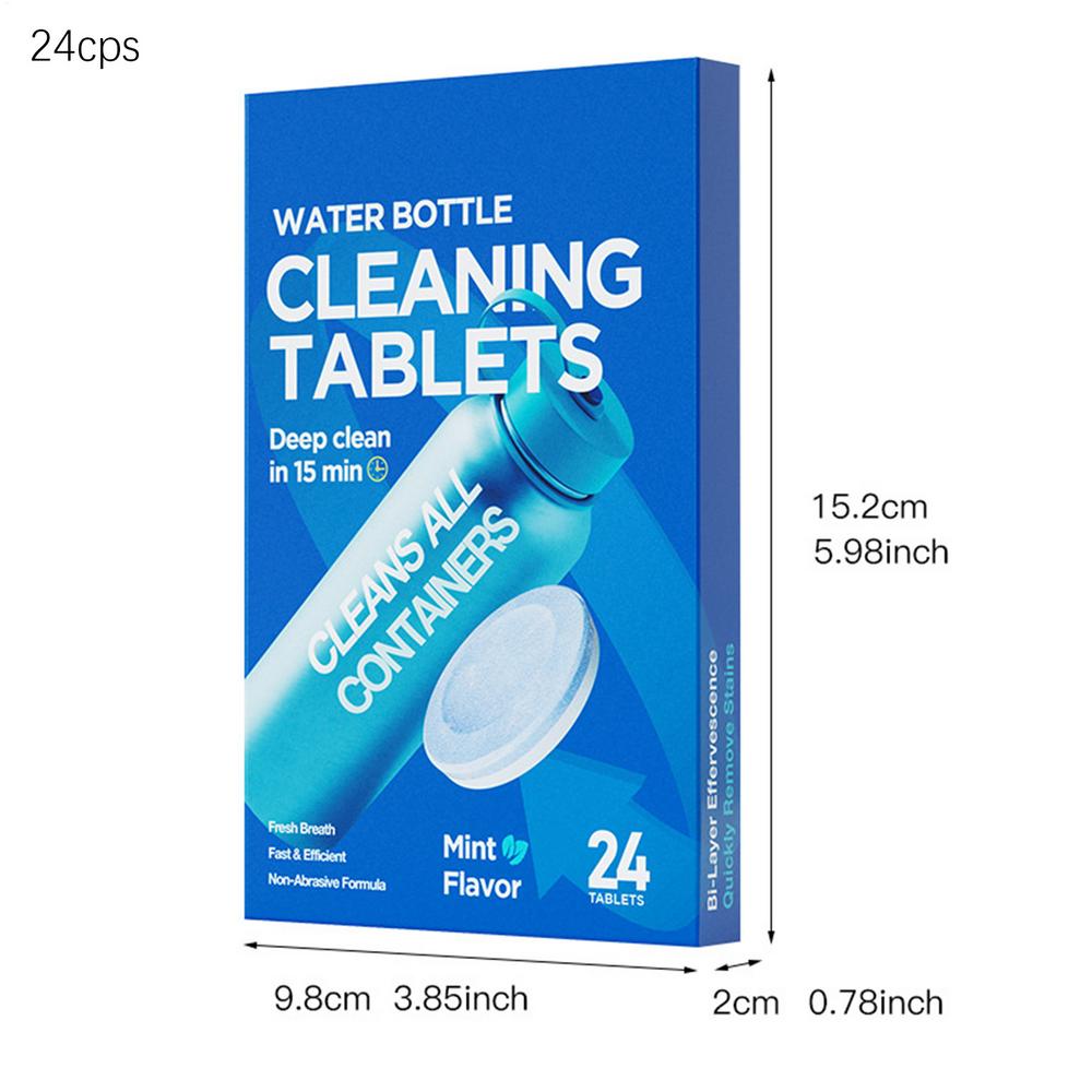 

Water Bottle Cleaning Tablets Scale Cleaning Effervescent Tablets Decontamination Descaling Kettle Cleaning Kitchen Cleaner Jasmine