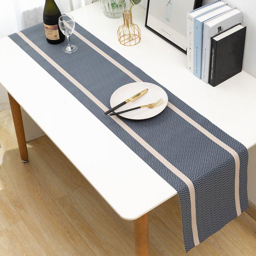 Anti Slip PVC Table Runner Waterproof Desk Cover Practical Table Cloth  Dining Table