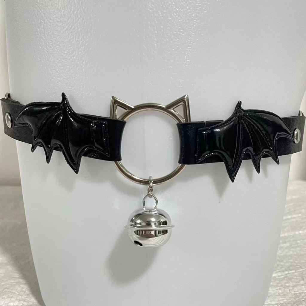 Gotyckie Skrzydła Diabła Łapa Kota Wisiorek Skórzana Podwiązka Pasek na Udo