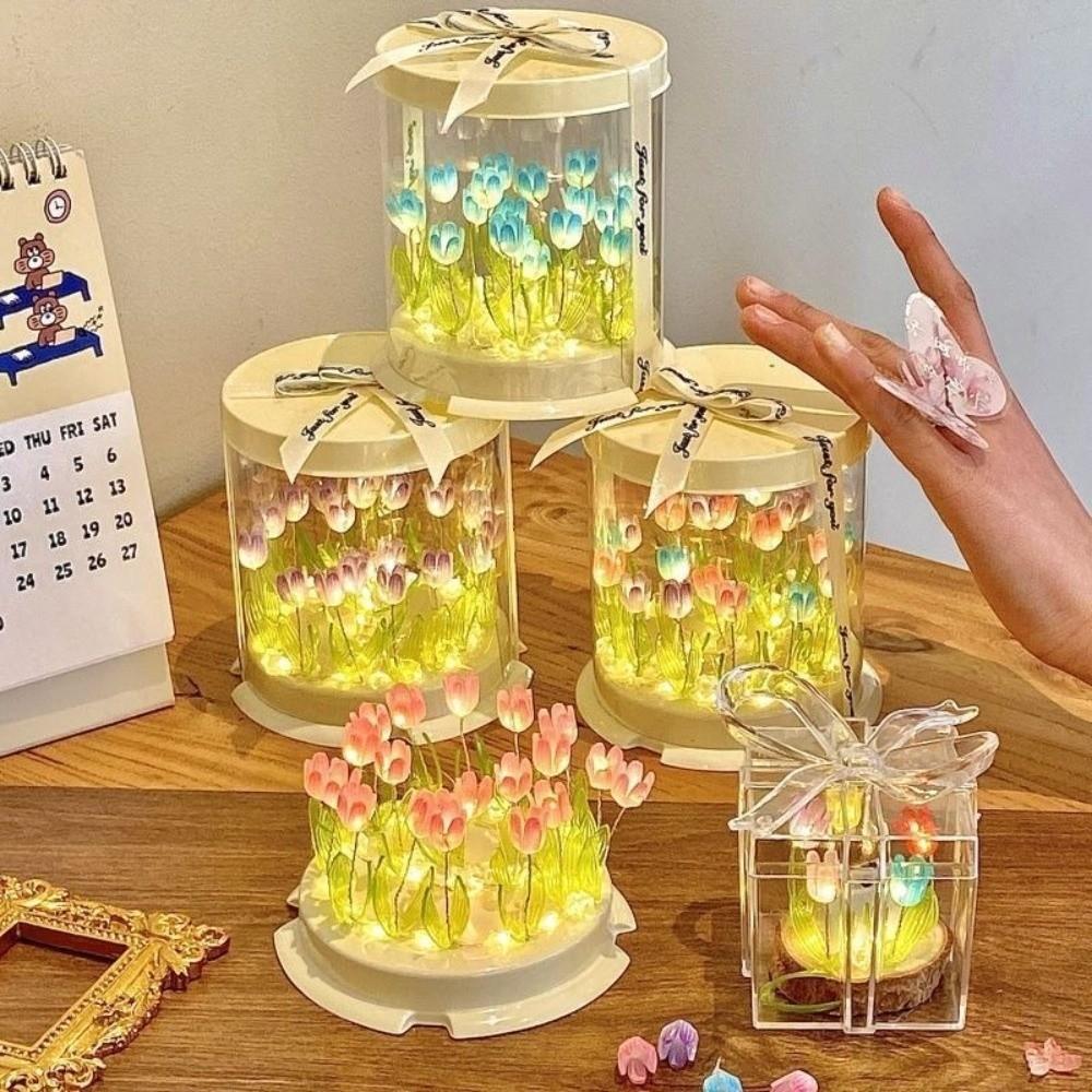 Unfinished Products Tulip Night Light Kits Small Night Lamp Tulip Light Kits Bedroom