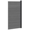 WPC and Aluminum Fence Panel Gray