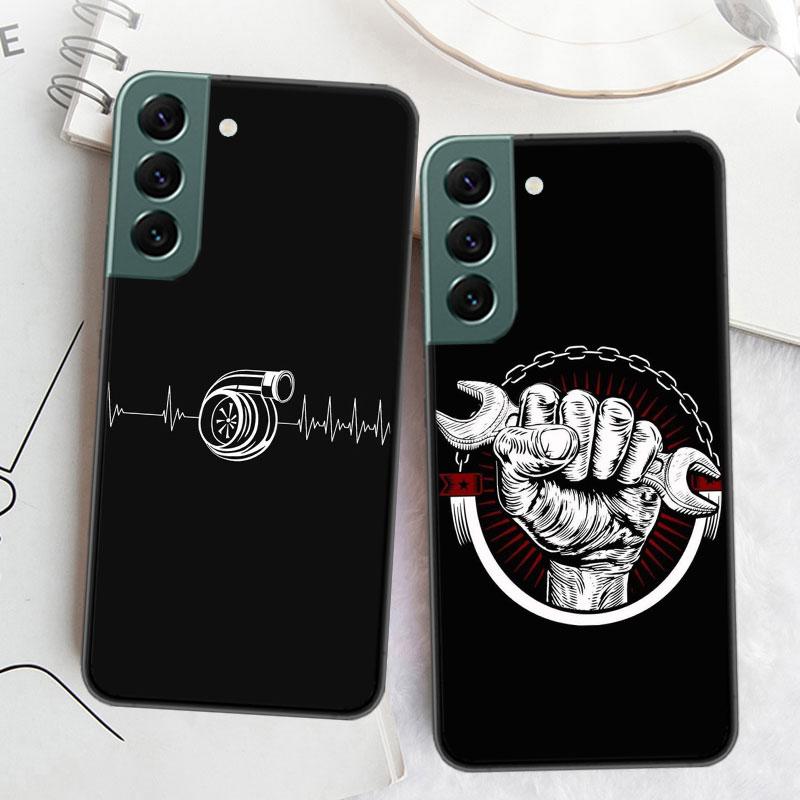 Części Samochodowe Mechanik Samochodowy Etui Na Telefon Dla Samsung Galaxy S22 S25 Ultra S21 S10 Plus S26 Edge S20 S23 S24 FE Pokrowiec Silikonowy Miękki