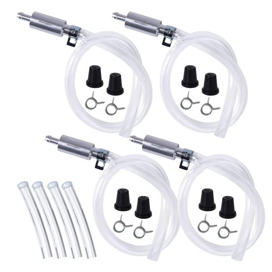 Motorrad Bremsenentlüftungskit mit Düsenkappe Universal Hydraulik Bremsflüssigkeit Entlüfter