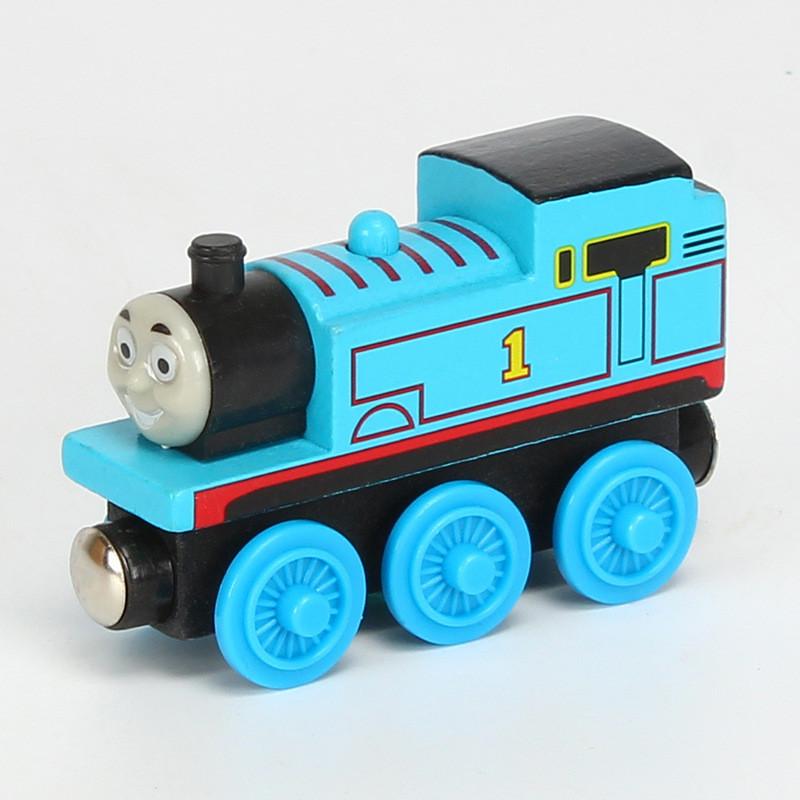 Colorful Wooden Magnetic Train Set For Kids With Interactive Push-pull Features